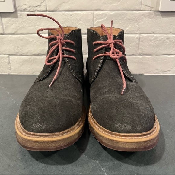 1901 Canyon chukka boots sz 12 gray suede red laces - Picture 2 of 15